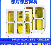供應(yīng)ITO蝕刻卷對卷收放料機ZKFHL-400-R2R全自動卷材收發(fā)料機