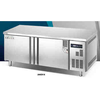 美廚商用工作臺冰箱AWER18二門風冷冷藏工作臺1.8米平臺雪柜