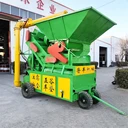 山東濟(jì)寧梁山縣鏟車上料玉米脫粒機(jī)干濕兩用打苞米機(jī)