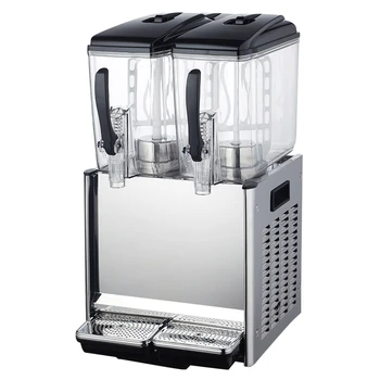 科凱雙缸冷飲機(jī)LRYJ12Lx2雙溫冷熱飲料機(jī)商用噴淋式果汁機(jī)