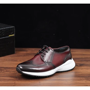 定制皮鞋休閑鞋手工擦色