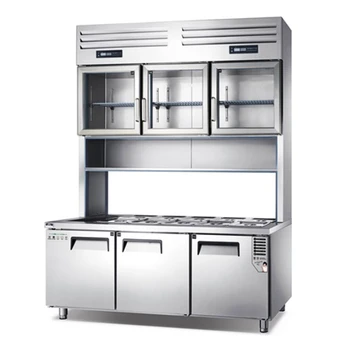 美廚商用冰箱Z-BRF5G3立式組合冰箱上冷藏下冷凍廚房冰箱