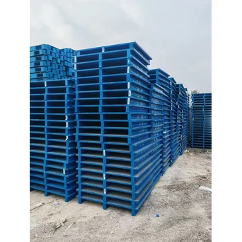 山東威?；厥斩滞斜P塑料托盤九腳同回收鐵托盤回收物流托盤