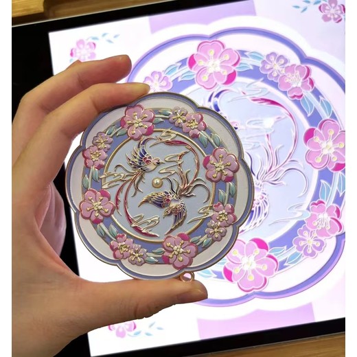 定制金屬隨身鏡彩印工藝鋅合金鏡子源頭工廠
