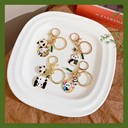可愛國寶鑰匙扣中國風(fēng)卡通金屬掛件量大價(jià)優(yōu)
