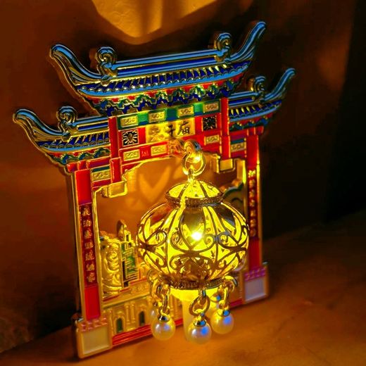 夜光燈籠文創冰箱貼深圳創意禮品工廠