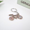 自行車金屬鑰匙扣品牌活動(dòng)廣告禮品來圖生產(chǎn)