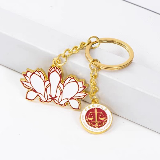 金屬鑰匙扣廠家職業(yè)學(xué)院鑰匙掛件來圖生產(chǎn)