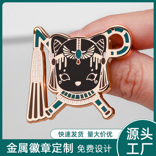 民族風(fēng)特色琺瑯徽章動(dòng)漫胸針來(lái)圖定制