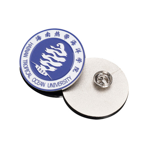 金屬校徽定制工廠鋅合金材質烤漆uv工藝