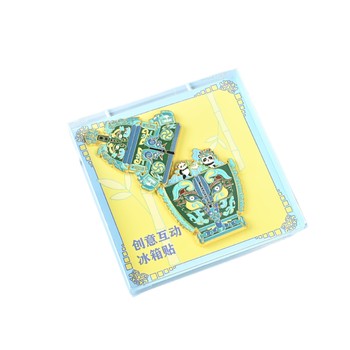 彩色互動(dòng)冰箱貼鋅合金材質(zhì)uv工藝