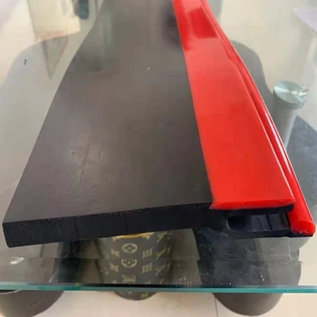 導(dǎo)料槽防溢裙板，雙密封Y型橡膠聚氨酯防溢裙板