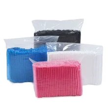 一次性頭套無紡布條形帽子食品功臣車間家居美容酒店防塵PP蘑菇帽