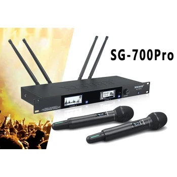 咪詩特SG-700Pro無線真分集遠(yuǎn)距離一拖二麥克風(fēng)