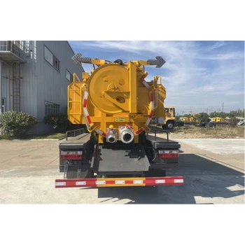 東風(fēng)藍(lán)牌清洗吸污車6方管道疏通車