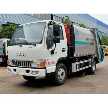 國六藍(lán)牌壓縮式垃圾車廠家