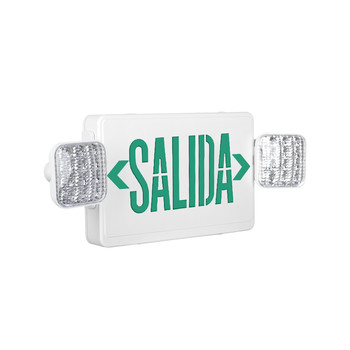西班牙文SALIDA標識帶雙頭應急照明燈DF-2安全出口燈