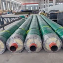 鋼套鋼保溫管道預(yù)制直埋保溫管道地埋保溫管架空保溫管