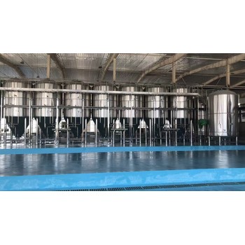 精釀啤酒設(shè)備啤酒廠10噸自動化智能啤酒設(shè)備