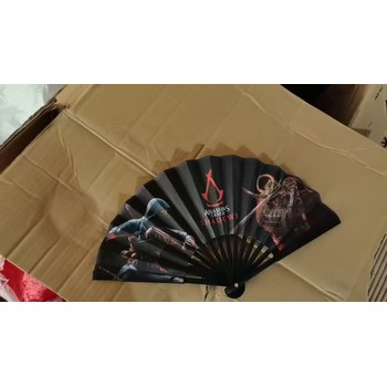 西安手工扇子，古風(fēng)團(tuán)扇，創(chuàng)意廣告衫涂鴉繪畫，西安文創(chuàng)絹布扇子