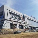 拱形鋼結(jié)構(gòu)展會框架制作鋁鎂錳彩鋼板安裝
