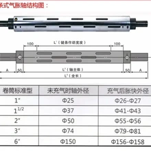 廣州深圳通鍵氣脹軸瓦式分切機(jī)軸鍵條膨脹軸板式鍵式氣漲軸