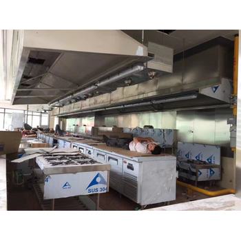 北京唐閣酒店飯店學(xué)校食堂廚房大型油煙管道清洗油煙機風(fēng)機油煙罩