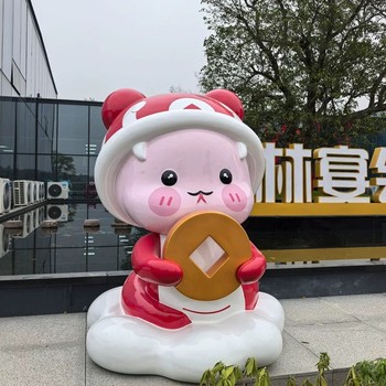 揭陽卡通玻璃鋼雕塑廣場景觀IP形象定制