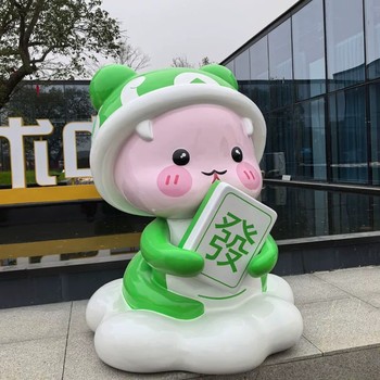 廣州卡通玻璃鋼雕塑步行街購(gòu)物引流