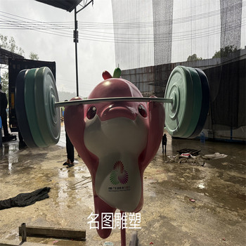 陽江游泳玩偶雕塑夏日主題玻璃鋼卡通雕塑