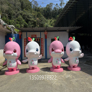肇慶玻璃鋼動漫雕塑商場美陳IP卡通公仔雕塑