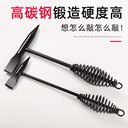 電焊工錘榔頭焊渣錘多功能除銹錘尖頭小鐵錘安全錘彈簧敲渣錘