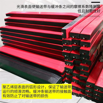 礦用阻燃緩沖條張掖供應(yīng)輸煤機(jī)械緩沖裝置美奐橡塑
