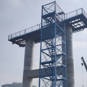 新疆安全梯籠爬梯.橋梁施工平臺(tái)生產(chǎn)廠家批發(fā).按需定制.貨到付款