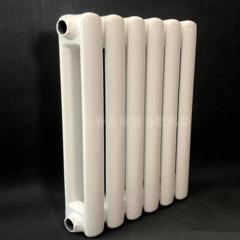 長(zhǎng)春英俊駿馬暖氣片二柱5025散熱器高頻焊翅片管散熱器