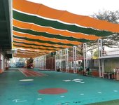 遮陽棚設(shè)計(jì)—深圳電動遮陽棚—幼兒園操場遮陽棚