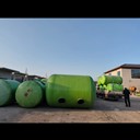 陜西咸陽(yáng)禮泉縣玻璃鋼化糞池20立方三格式沉淀一體纏繞成型