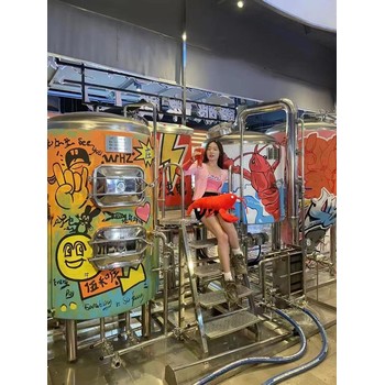 湖南酒店酒館日產(chǎn)1500升的整套精釀啤酒設(shè)備釀酒法發(fā)酵罐
