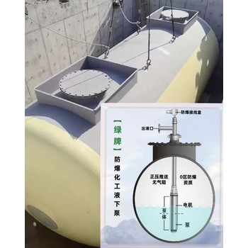 紹興市供應(yīng)綠牌化工液下泵YQYB免維護(hù)化工潛泵