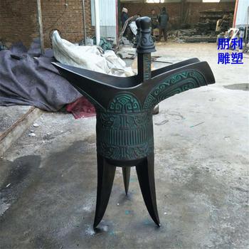 露天酒爵雕塑廠家，拉絲工藝，不銹鋼酒爵雕塑批發(fā)