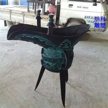 高腳杯建筑雕塑，城市雕塑，戶外金屬高腳杯雕塑
