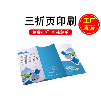 深圳印刷定制三折頁畫冊說明書彩盒手提袋的紙品包裝廠