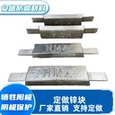 扁鐵鋅塊鋅合金犧牲陽(yáng)極陰極保護材料船游艇防腐蝕鋅陽(yáng)極夸