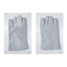 雙層牛皮手套二層焊工焊接耐磨耐高溫隔熱防燙防火花勞保防護(hù)