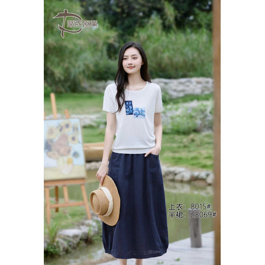 簡約素雅女裝品牌鼎成麻業夏亞麻女裝尾貨供應鏈