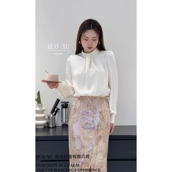 輕商務(wù)通勤時(shí)裝或許春夏新中式女裝連衣裙套裝