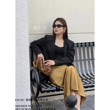 輕奢時裝商務(wù)風(fēng)或許秋簡約氣質(zhì)通勤女裝