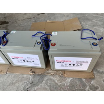 HAWKERPZS霍克蓄電池AX12-75免維護(hù)動(dòng)力12V-75AH用于AGV牽引電池
