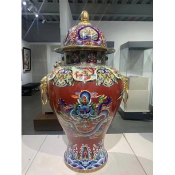 當(dāng)代景泰藍(lán)升值/拍賣(mài)紀(jì)錄人張同祿《大國(guó)雄風(fēng)》將軍尊