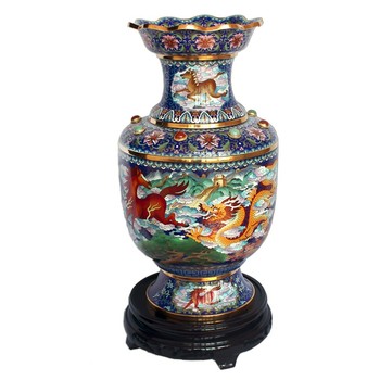 中國(guó)景泰藍(lán)色彩之父——丁明鴻景泰藍(lán)《龍馬精神》